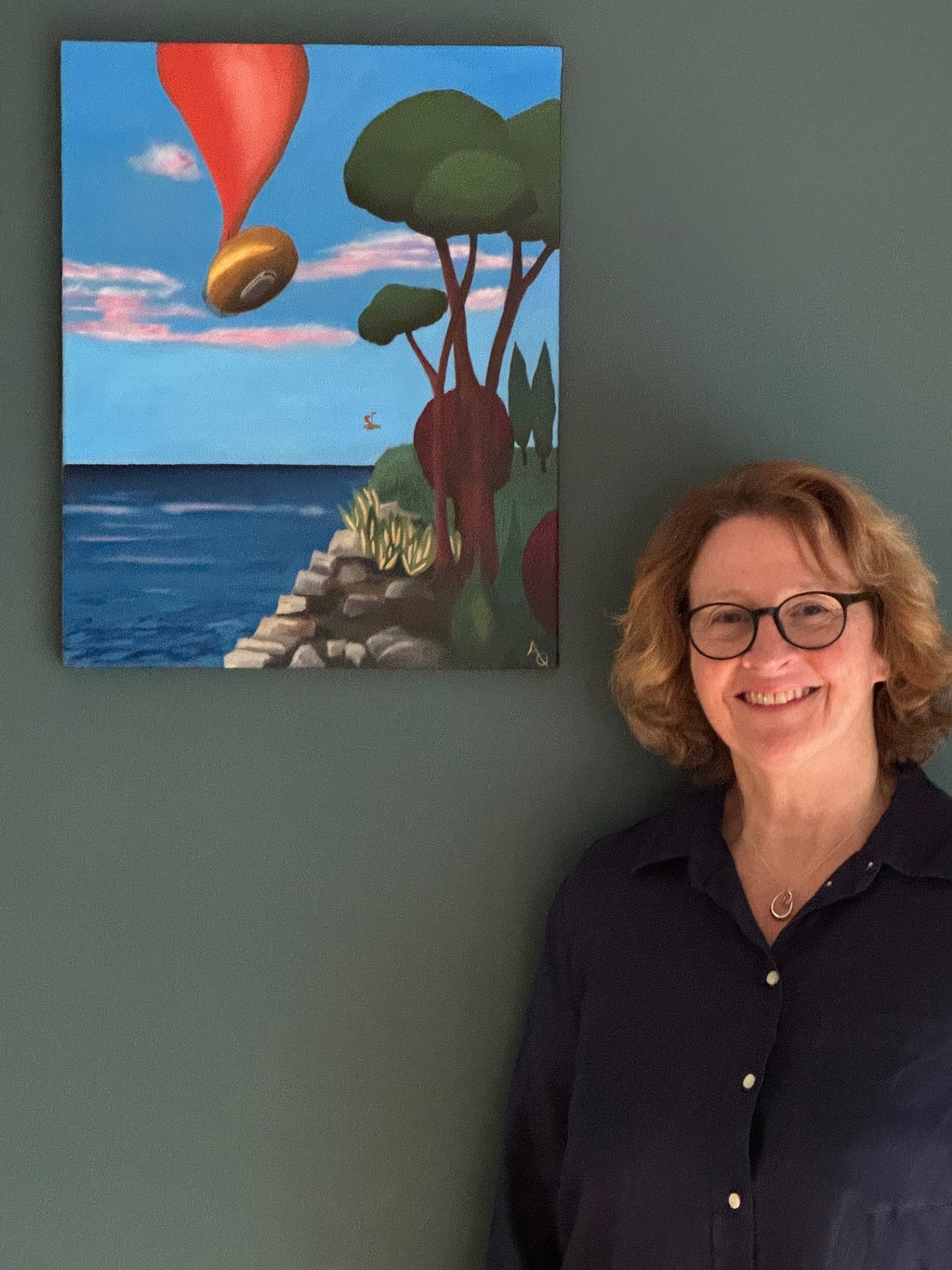 Airship over the sea