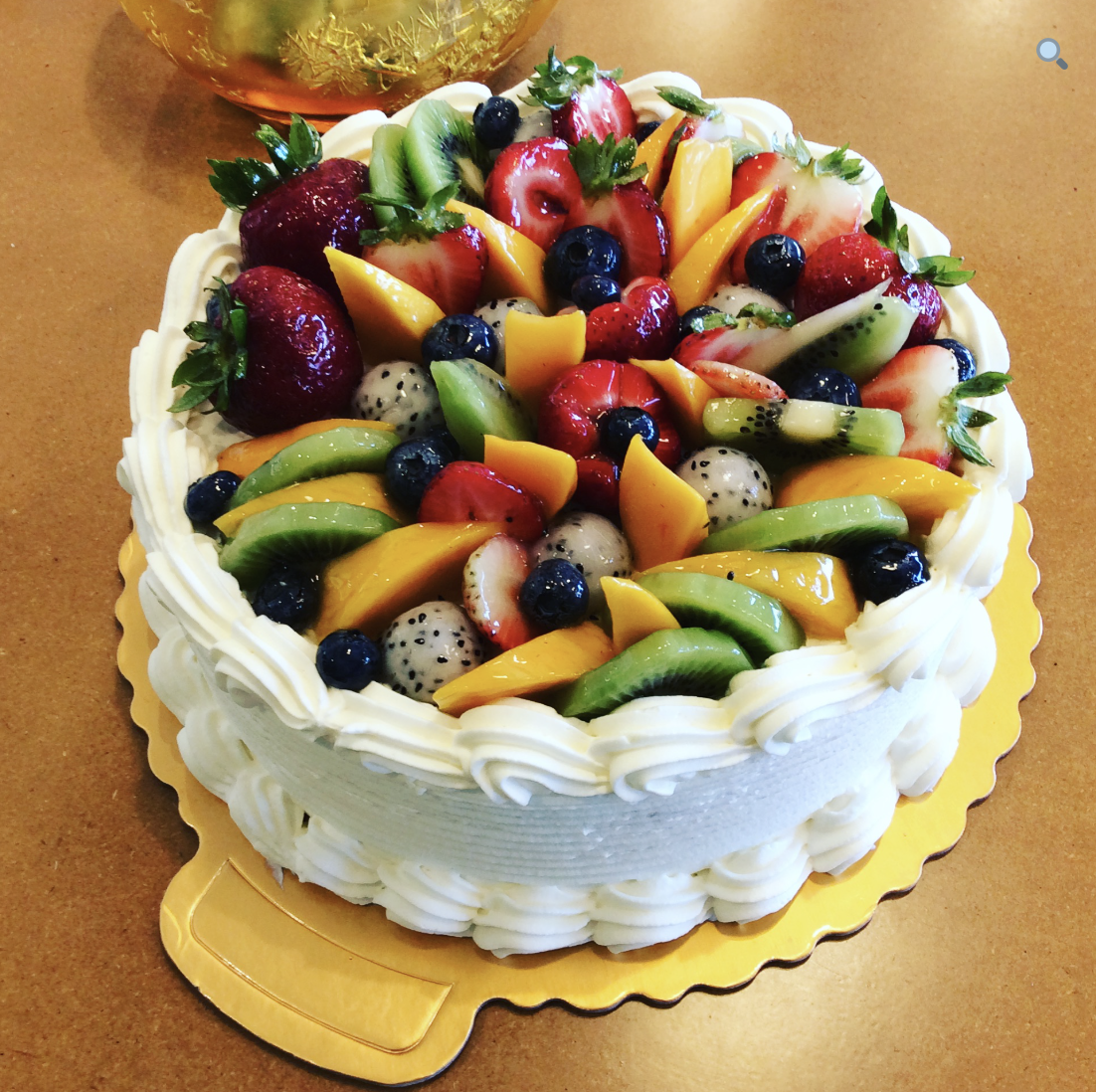 Fresh Fruit Cream Cake