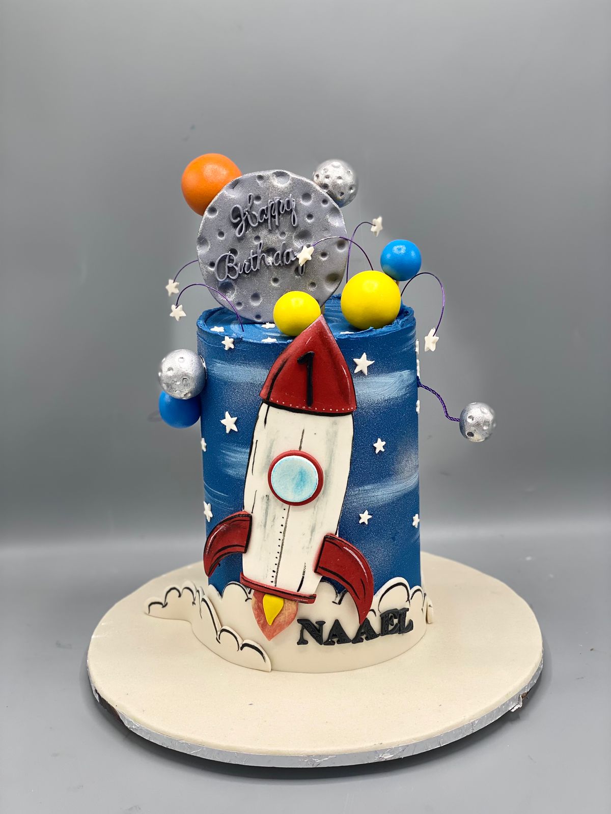 Space Rocket Birthday Cake