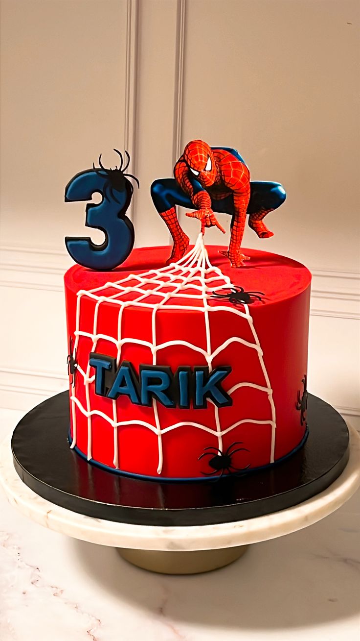 Spider-Man Birthday Cake