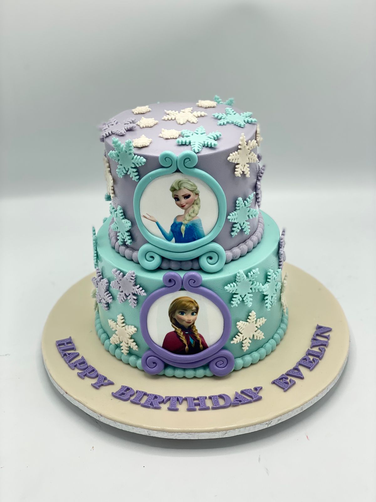 Frozen Themed Birthday Cake