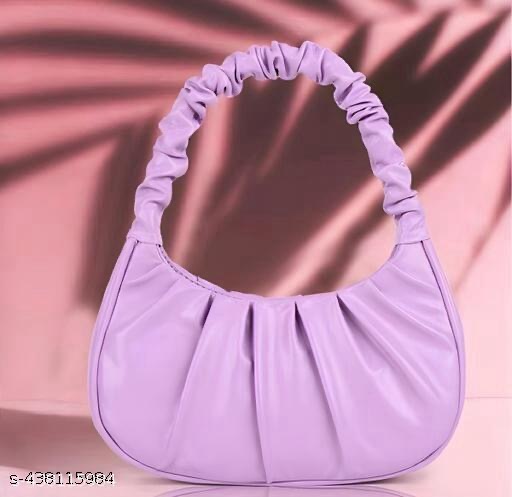 Lavender Ruched Handbag