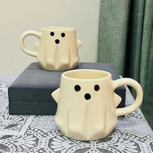 Ghost Shaped Ceramic Mugs