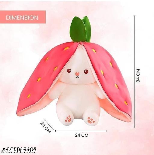 Strawberry Bunny Plush Toy