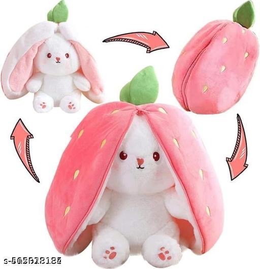 Strawberry Bunny Plush Toy