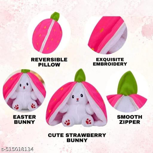 Strawberry Bunny Plush Toy