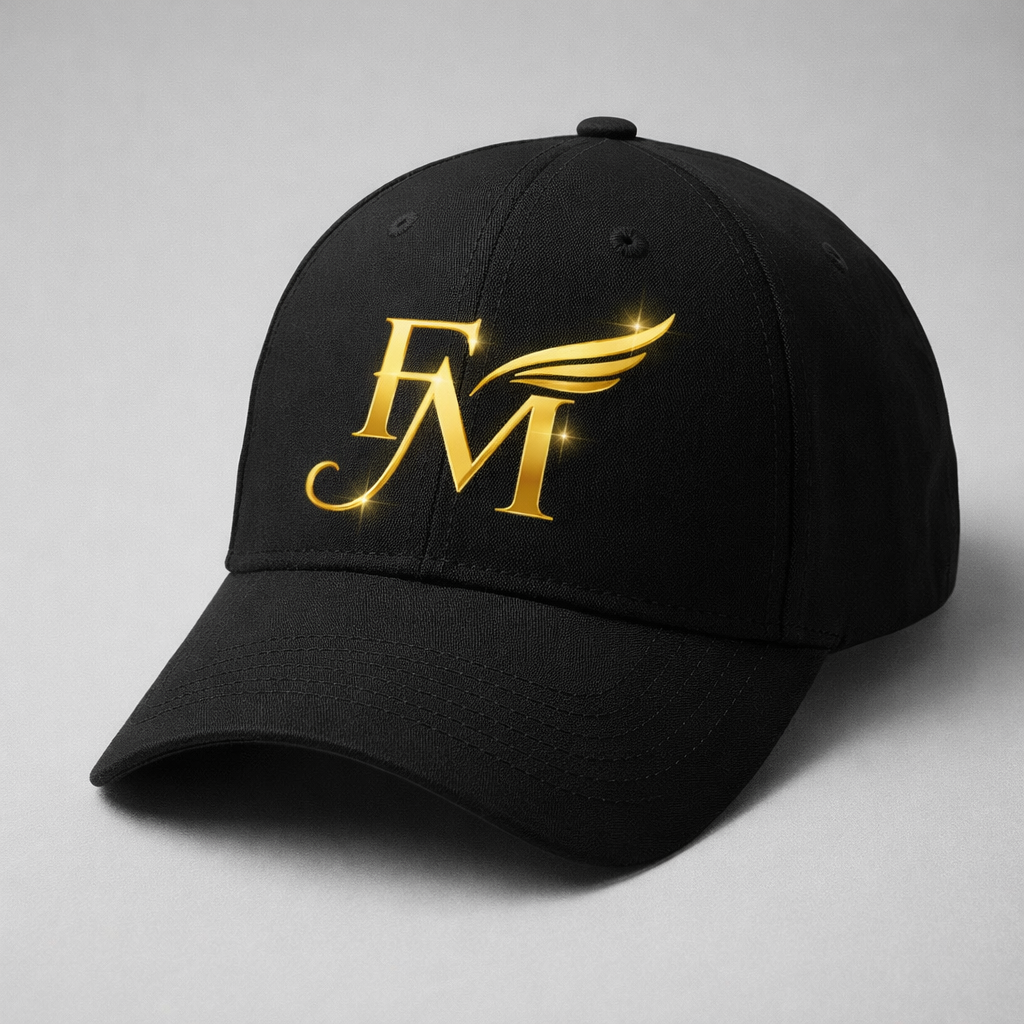 Black Cap with Golden FM Logo