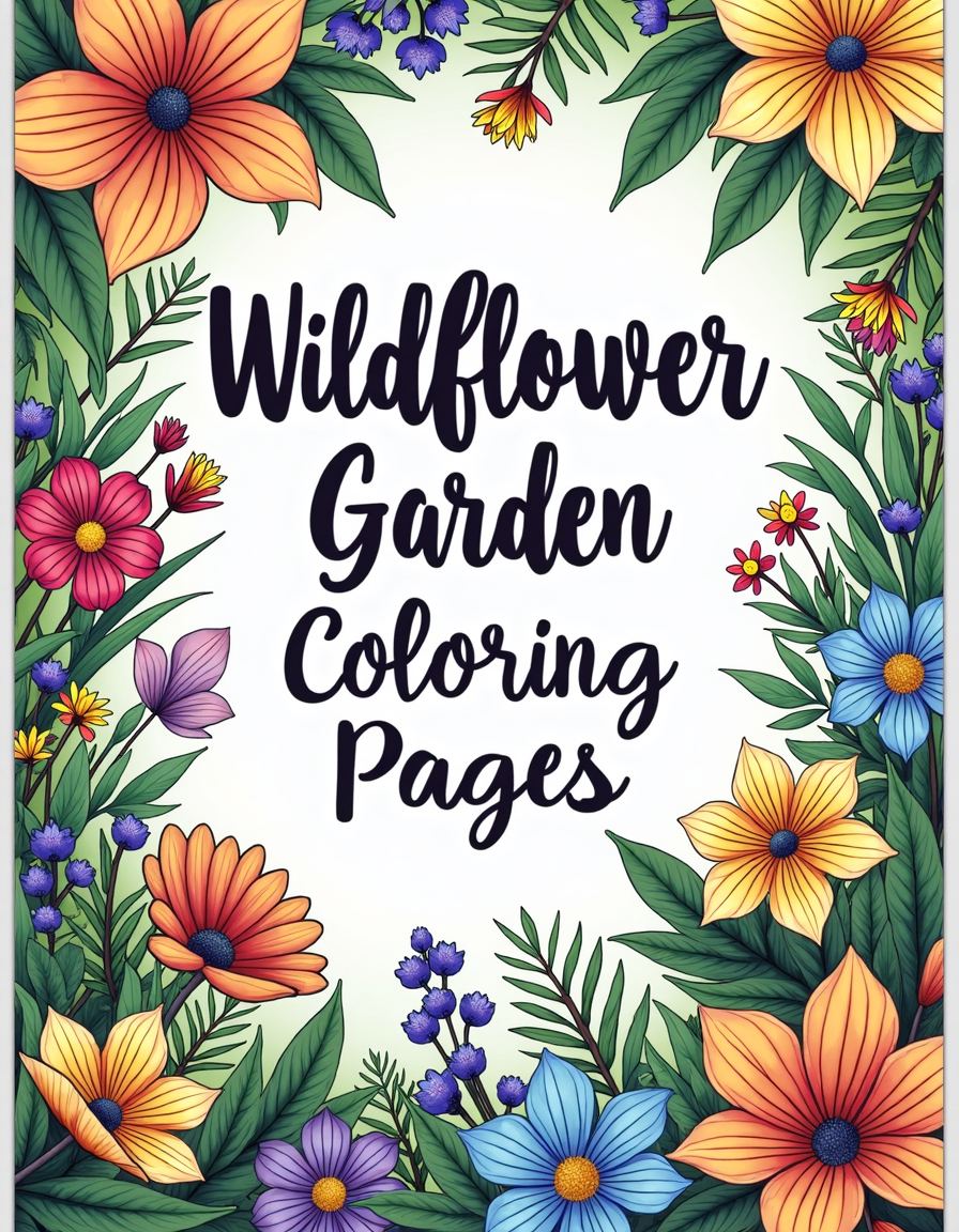Wildflower Garden Coloring Pages