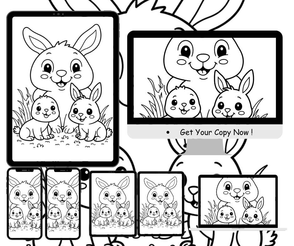 Bunny Family Coloring Pages