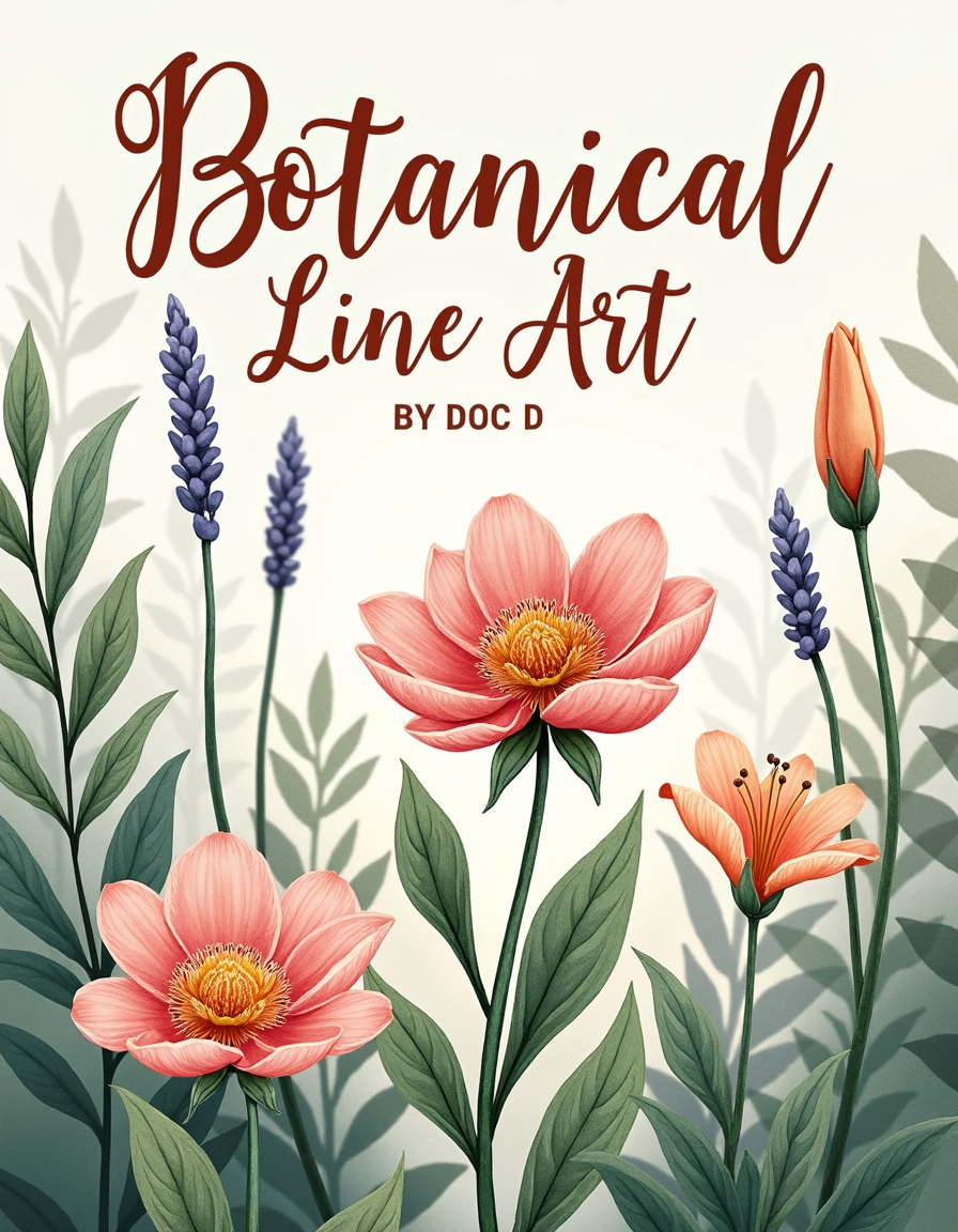 Botanical Line Art