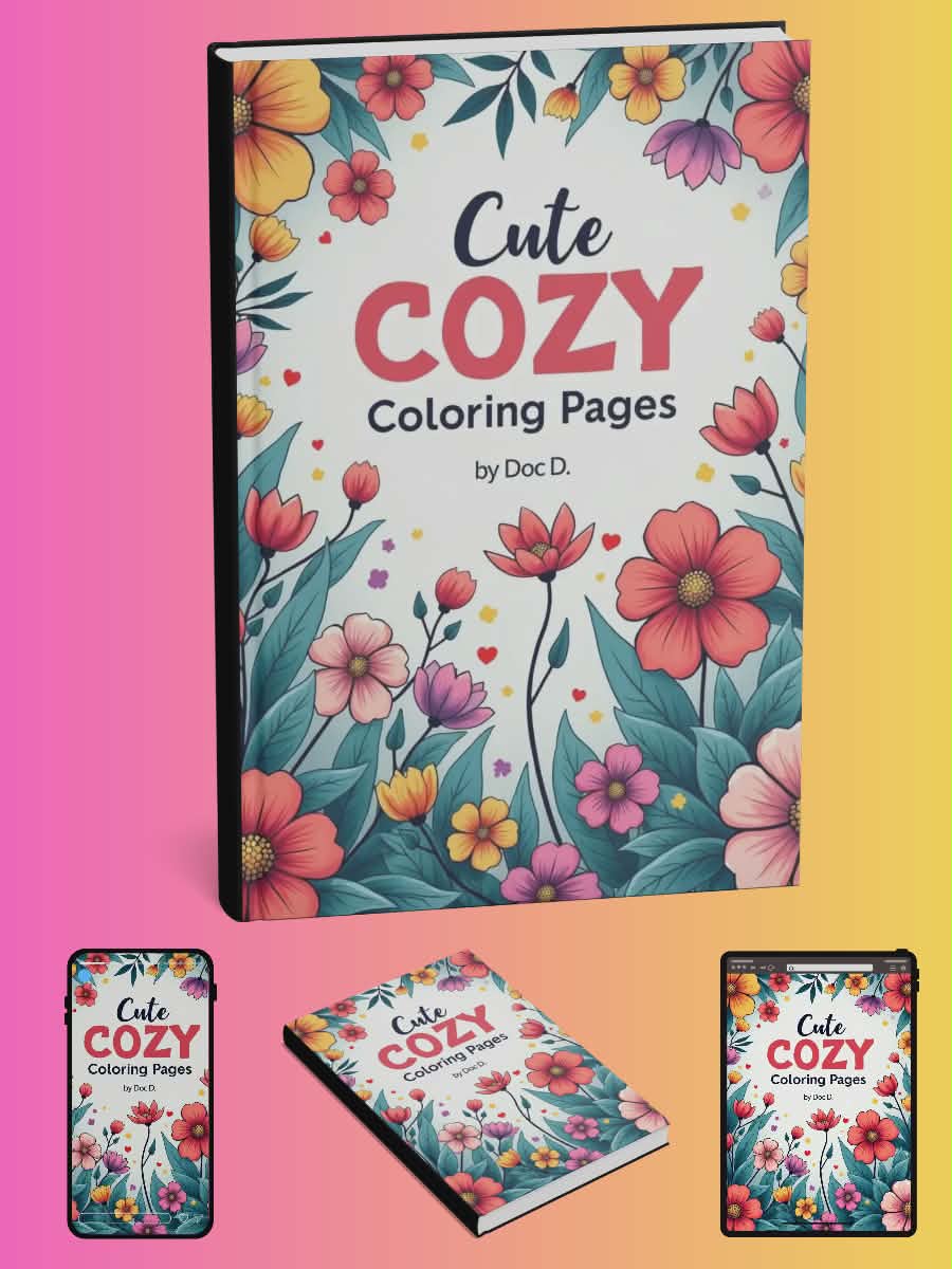 Cute Cozy Coloring Pages