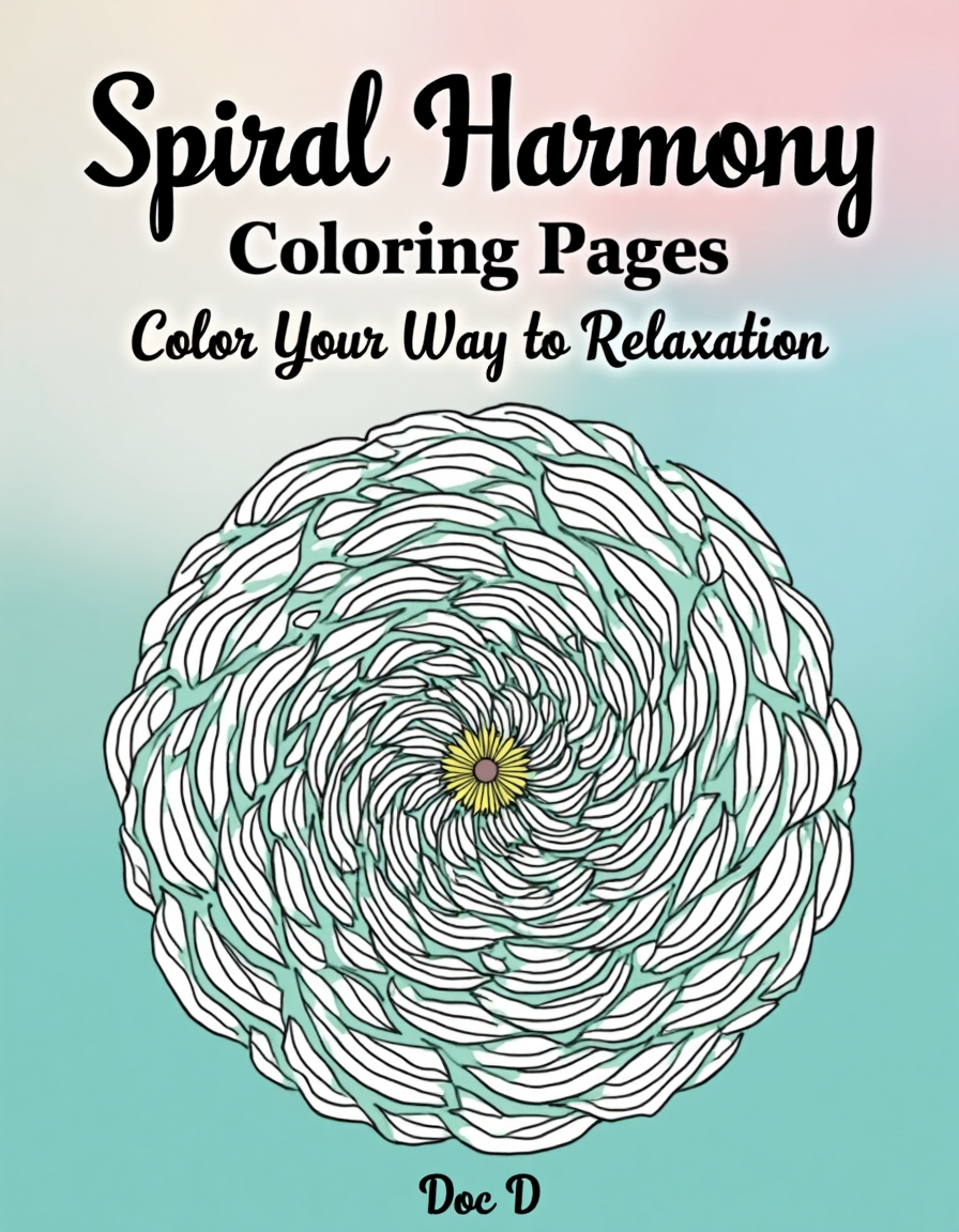 Spiral Harmony Coloring Pages