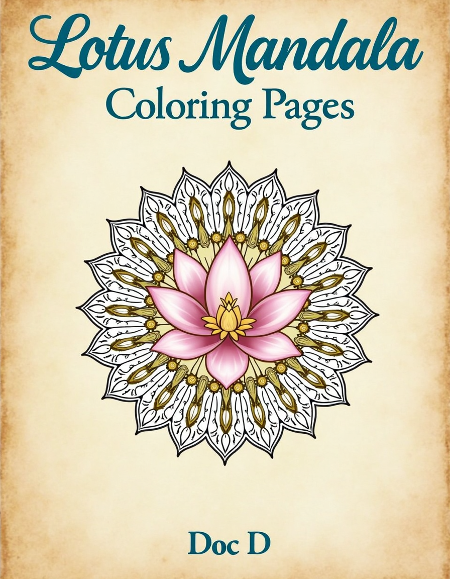 Lotus Mandala Coloring Pages