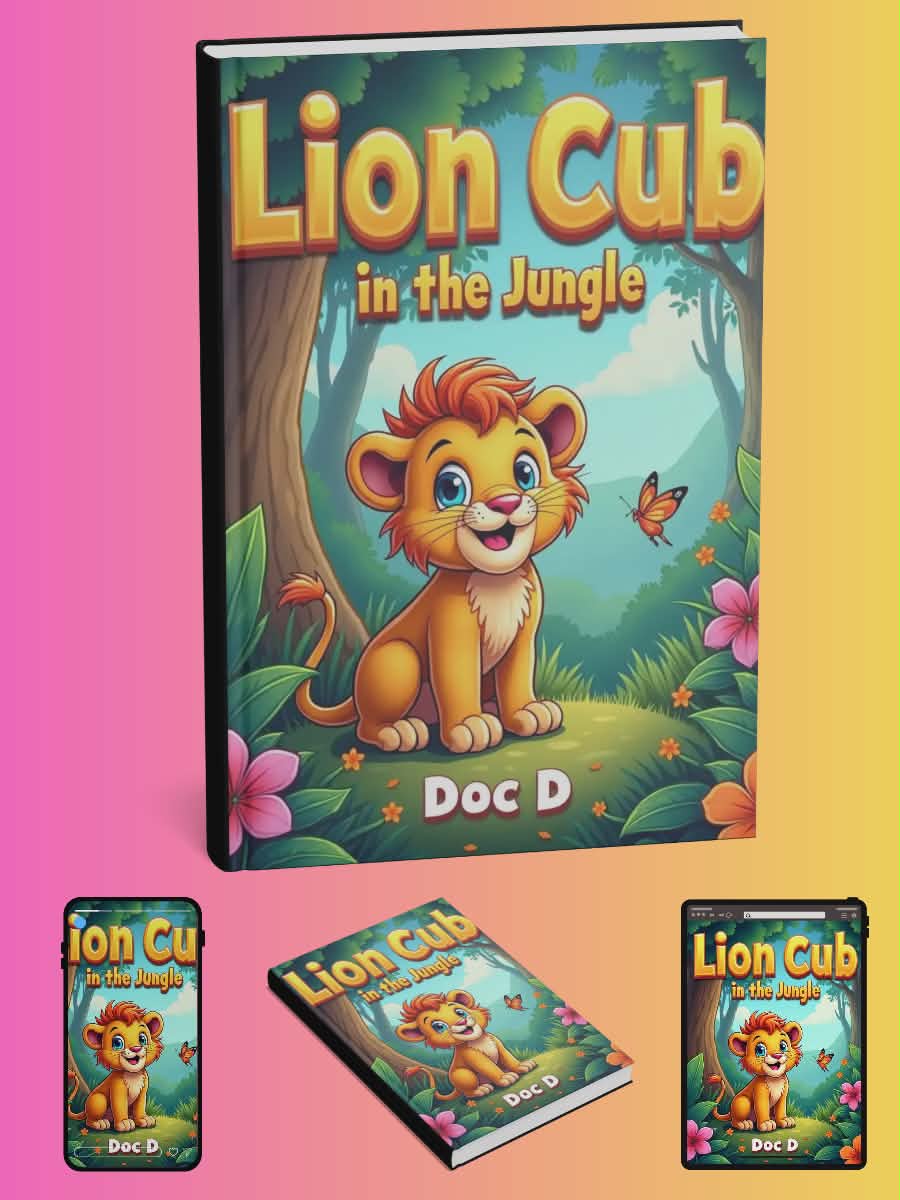 Lion Cub in the Jungle Coloring Pages