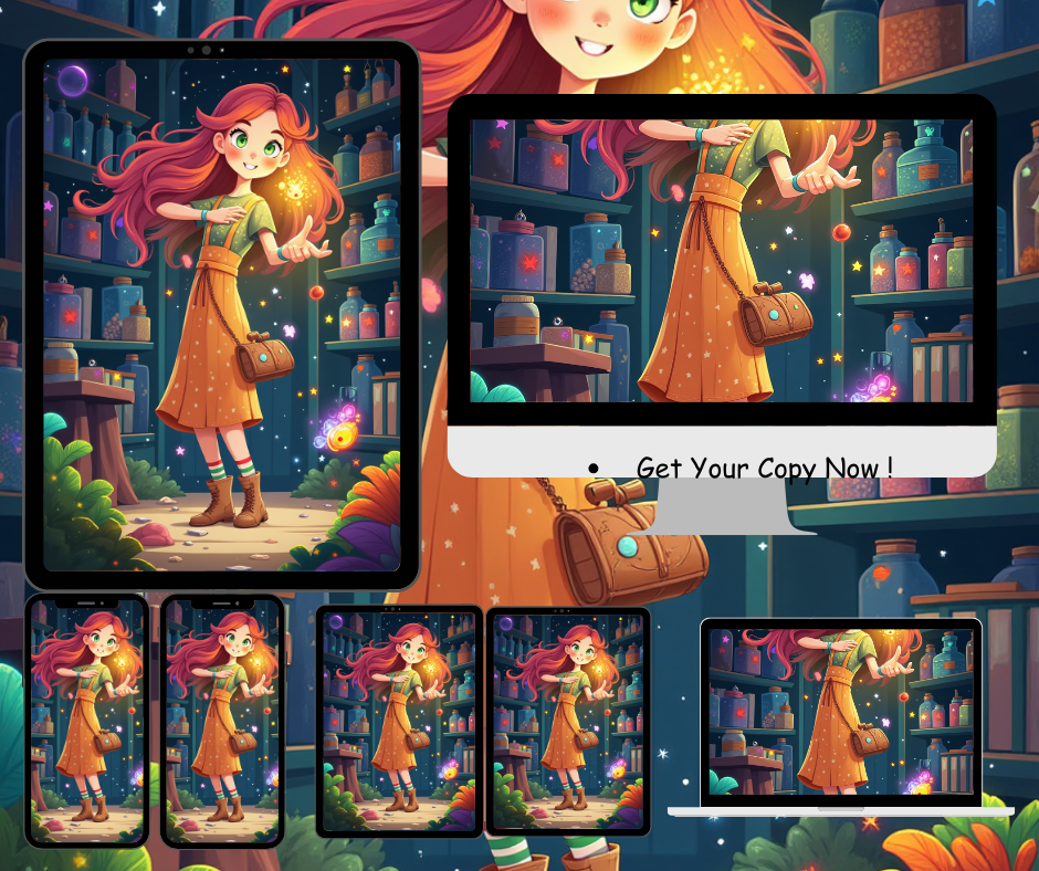 Magic Girl Digital Art Print