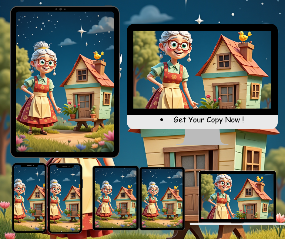 Whimsical Granny Digital Art