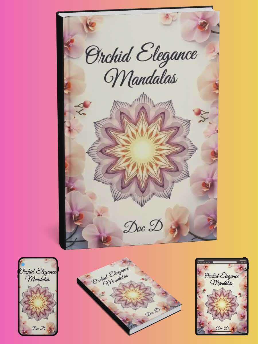 Orchid Elegance Mandalas
