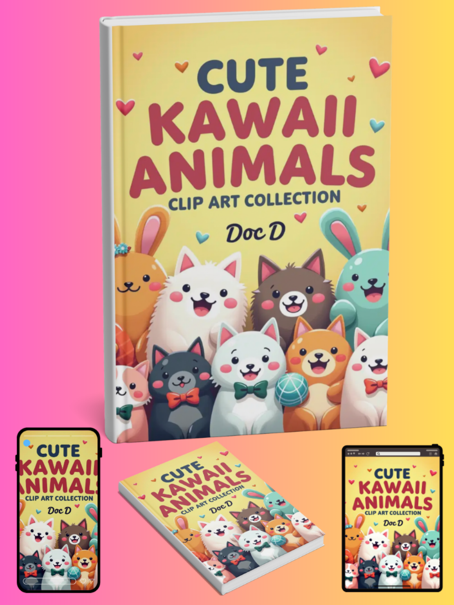 Cute Kawaii Animals Clip Art Collection