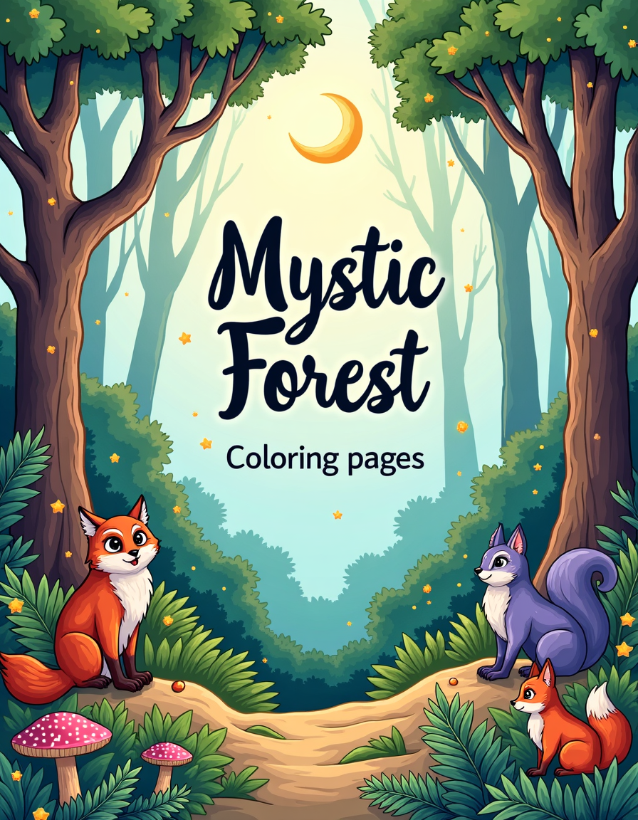 Mystic Forest Coloring Pages