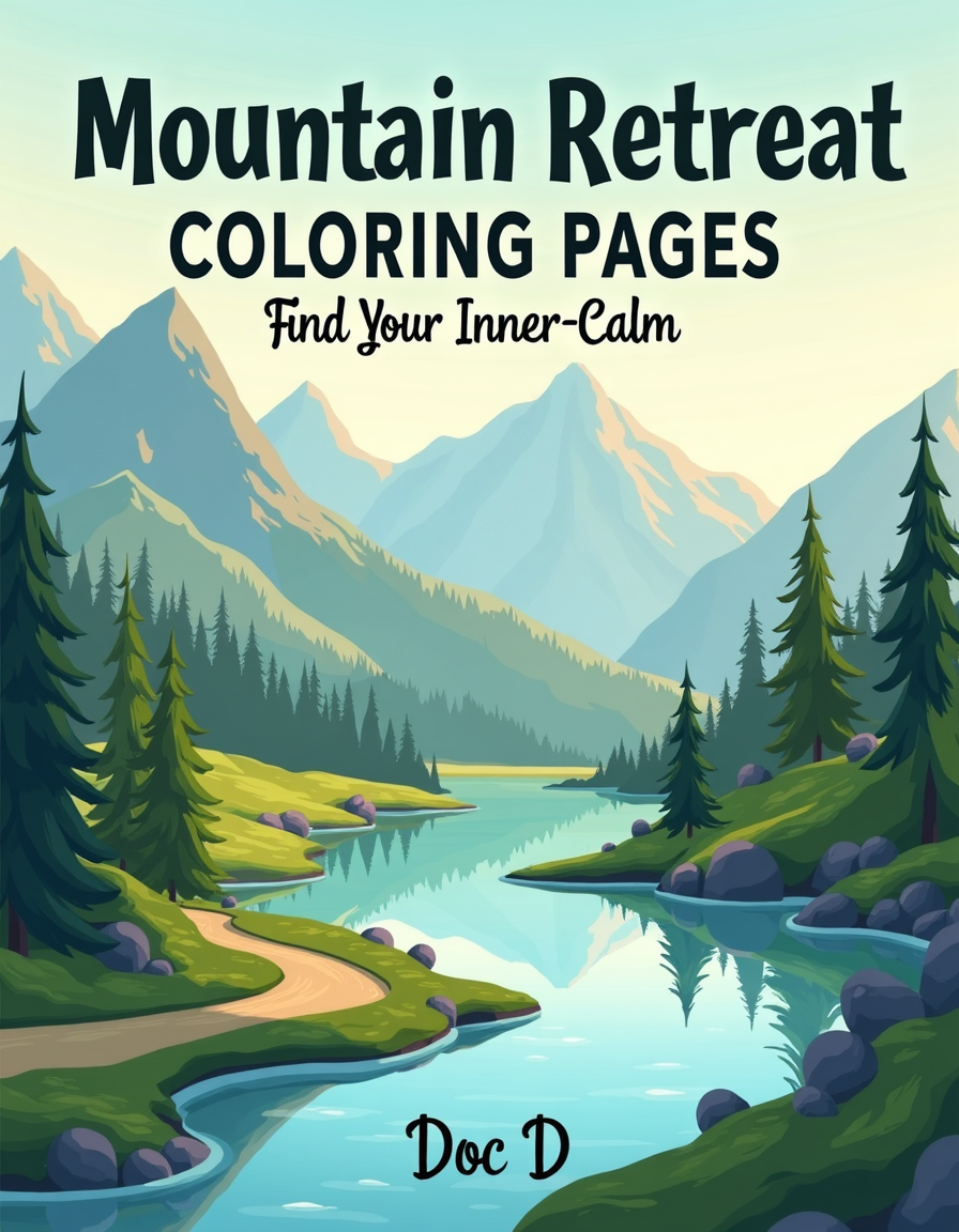 Mountain Retreat Coloring Pages