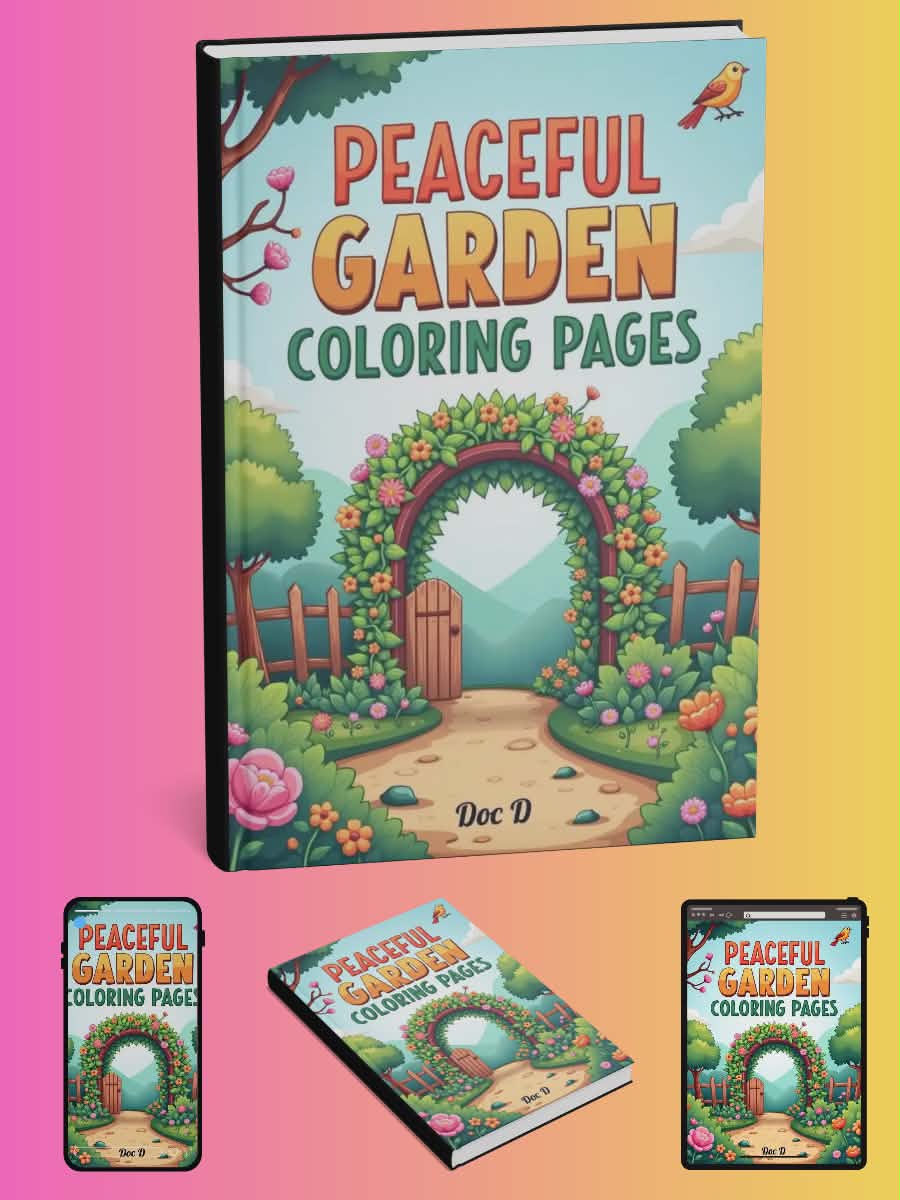 Peaceful Garden Coloring Pages