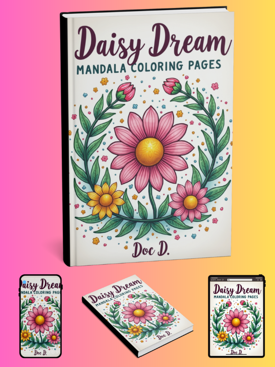 Daisy Dream Mandala Coloring Pages