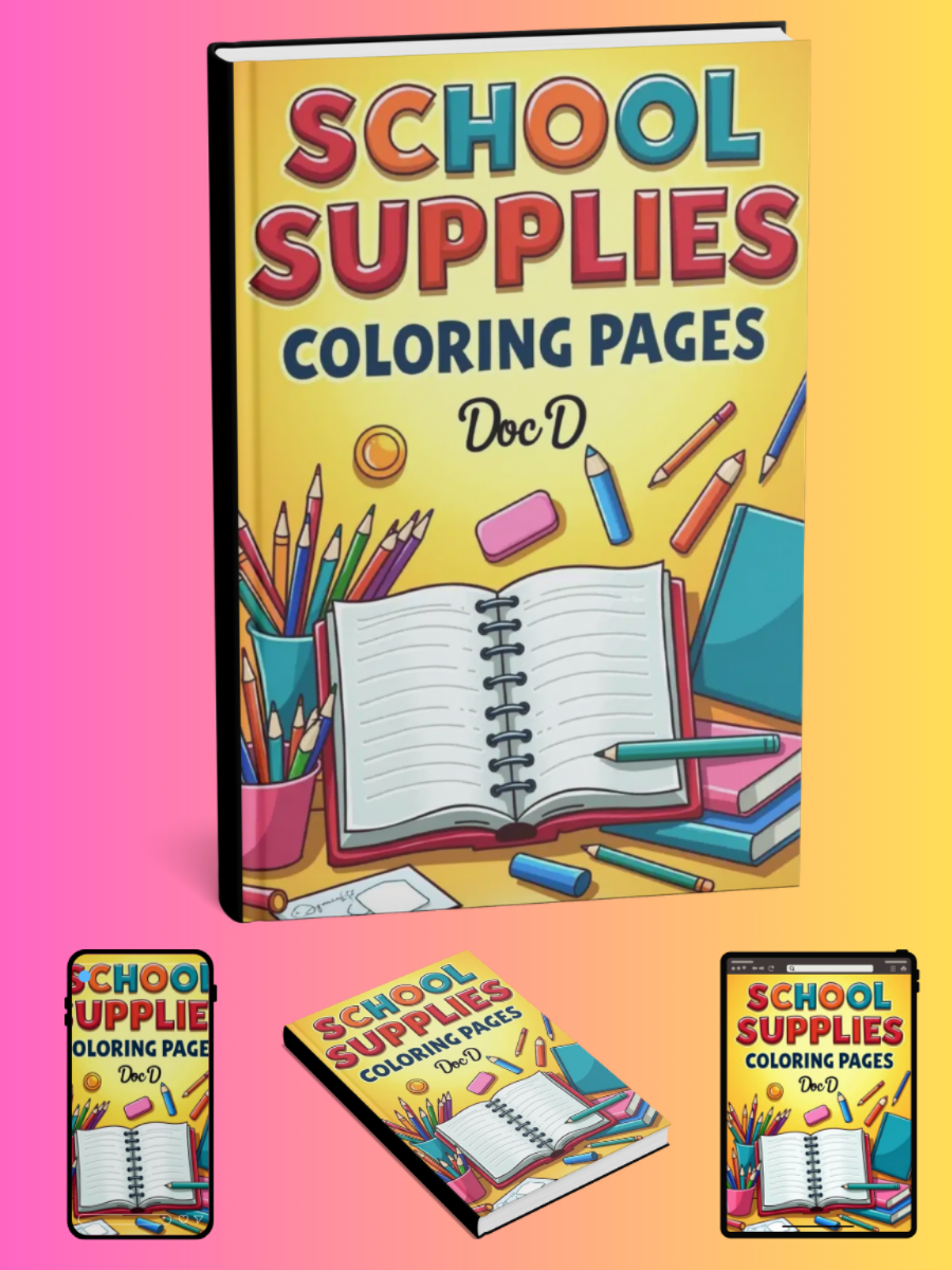 School Supplies Coloring Pages