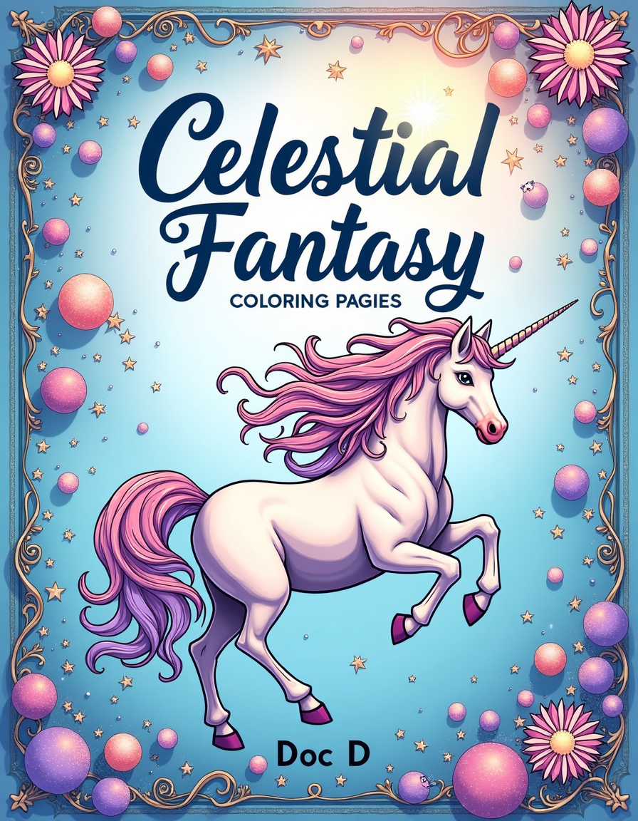 Celestial Fantasy Coloring Pages