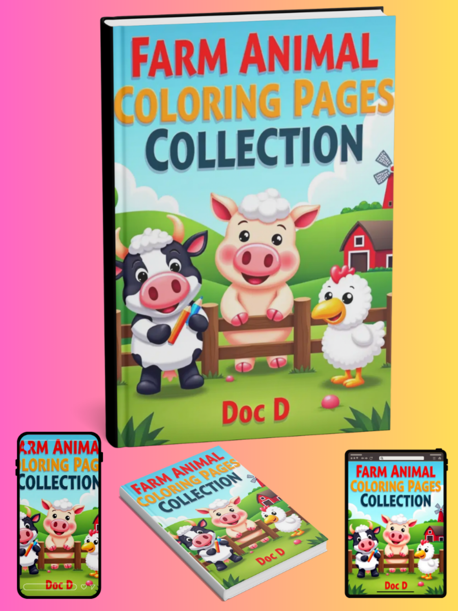 Farm Animal Coloring Pages Collection