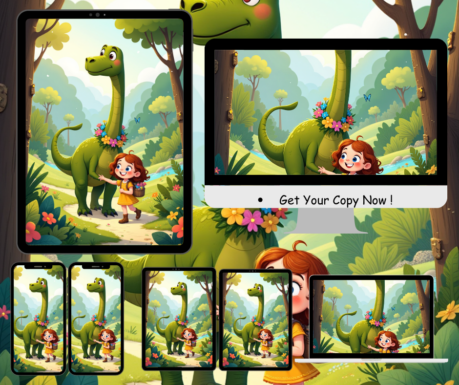 Dinosaur Friends Digital Art Collection