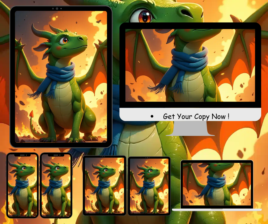 Digital Dragon Art Print