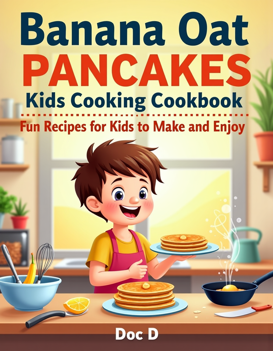 Banana Oat Pancakes Kids Cookbook