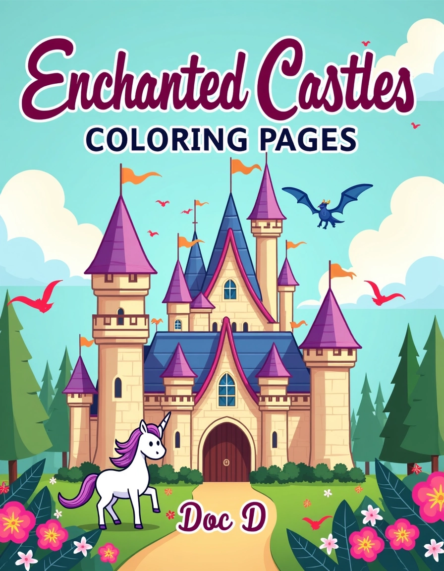 Enchanted Castles Coloring Pages