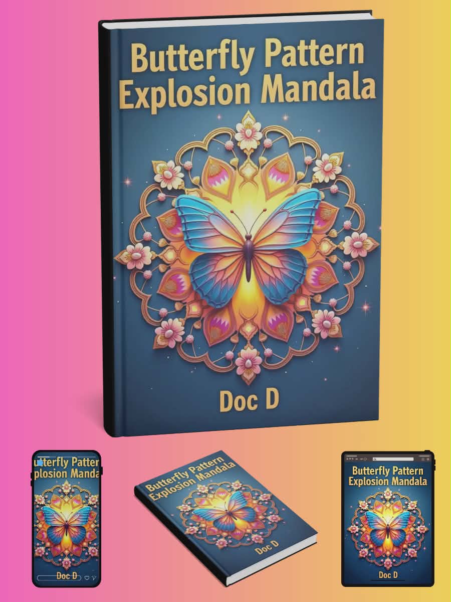 Butterfly Pattern Explosion Mandala