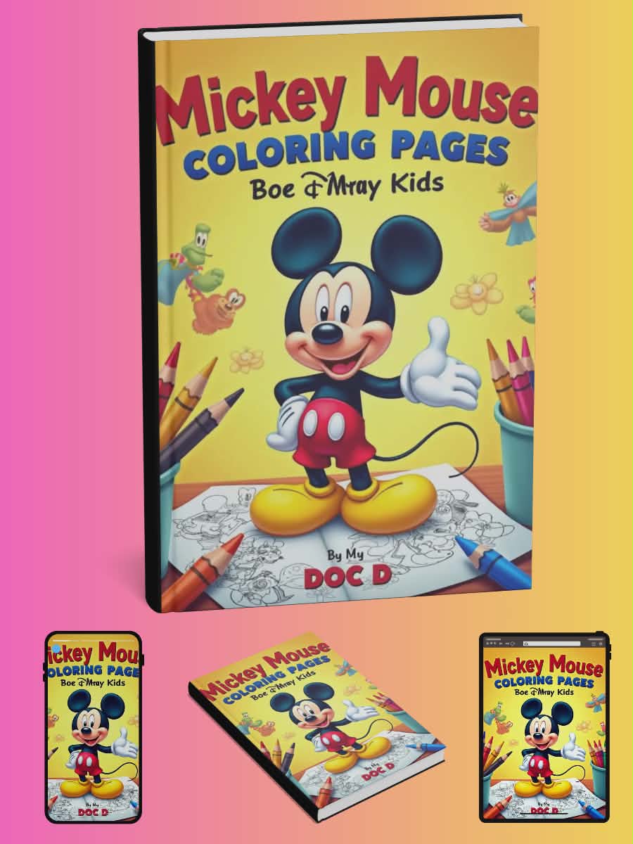 Mickey Mouse Coloring Pages (Digital)