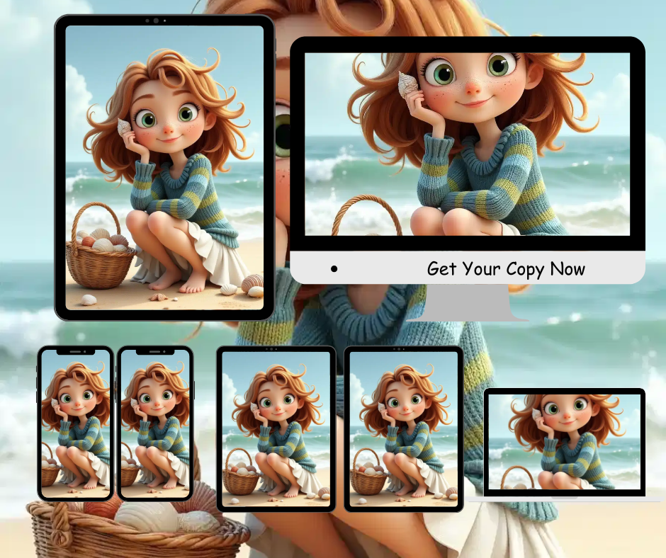 Beach Day Digital Art Collection