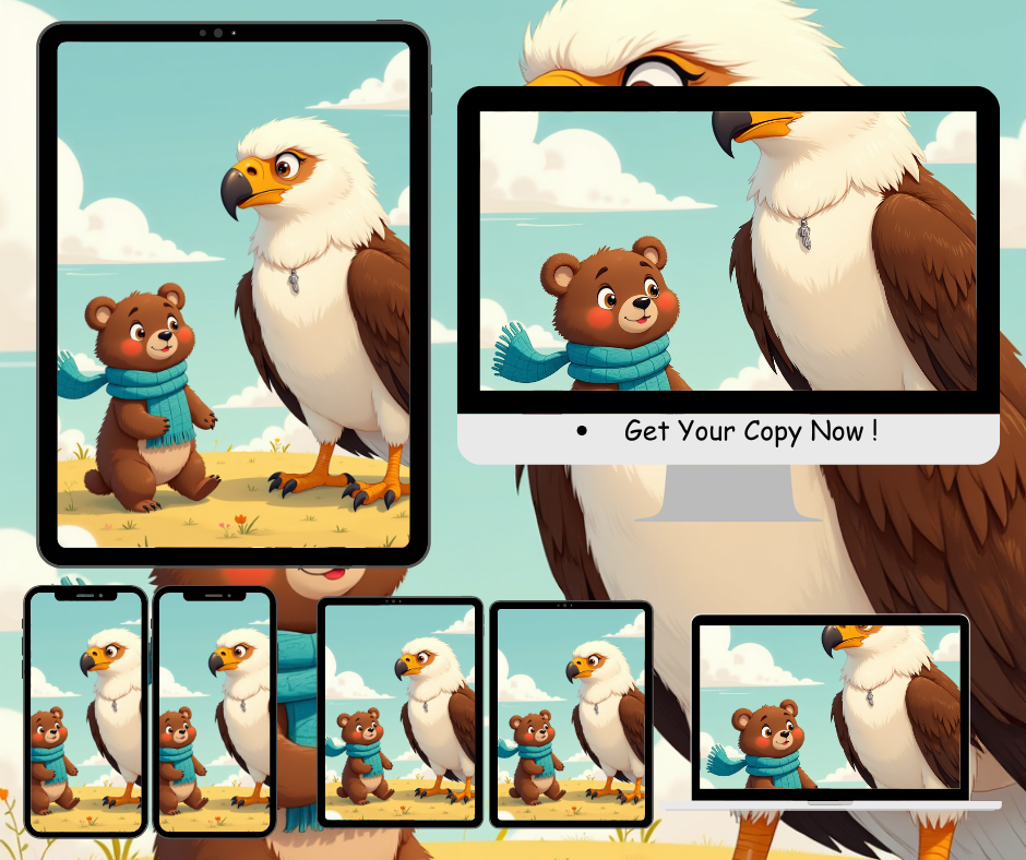 Eagle and Bear Friendship Digital Art