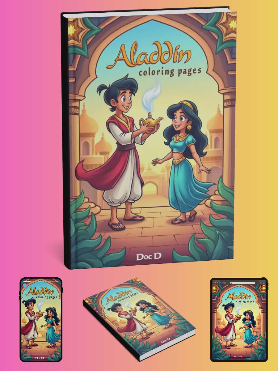Aladdin Coloring Pages