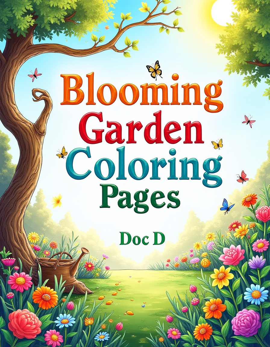 Blooming Garden Coloring Pages