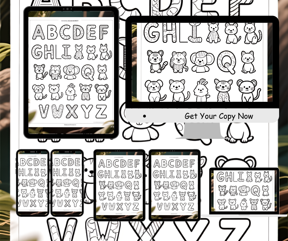 ABC Alphabet  Coloring Pages