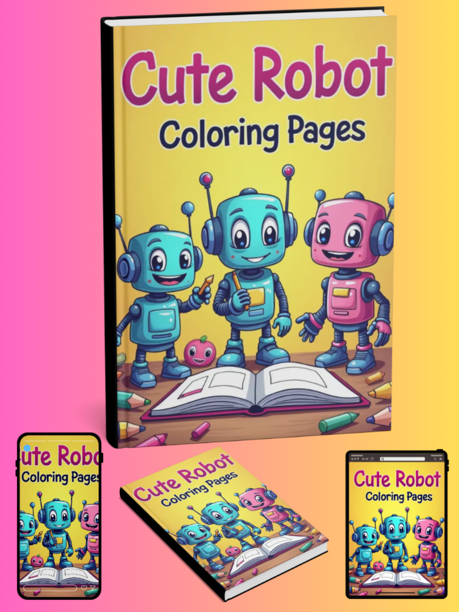 Cute Robot Coloring Pages