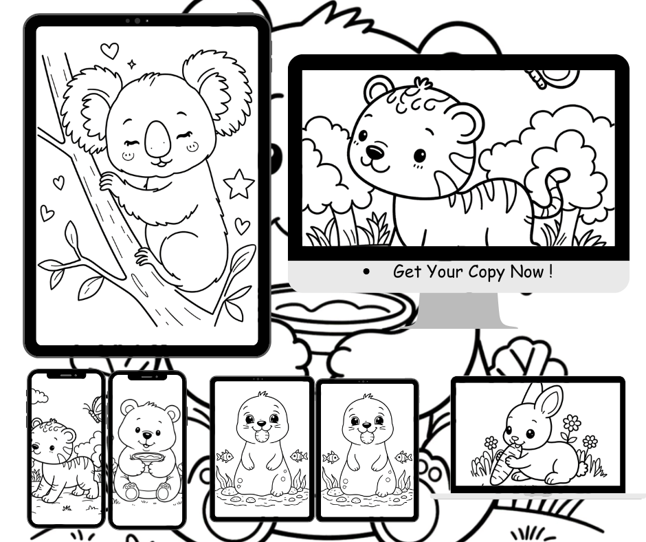 Digital Animal Coloring Pages