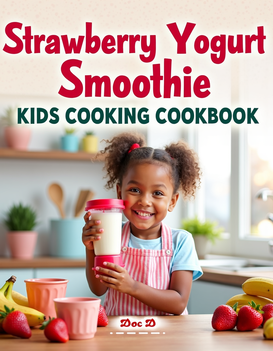 Strawberry Yogurt Smoothie Kids Cooking Cookbook