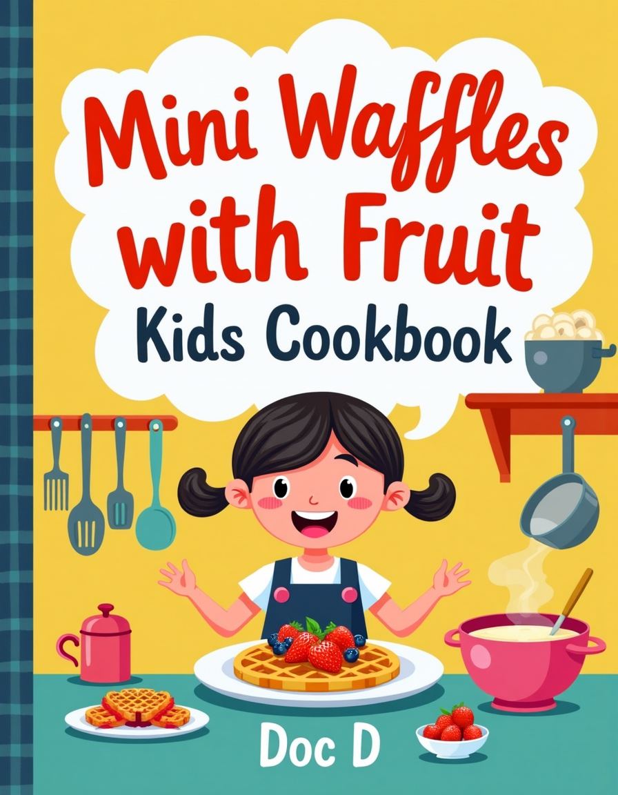 Mini Waffles with Fruit Kids Cookbook