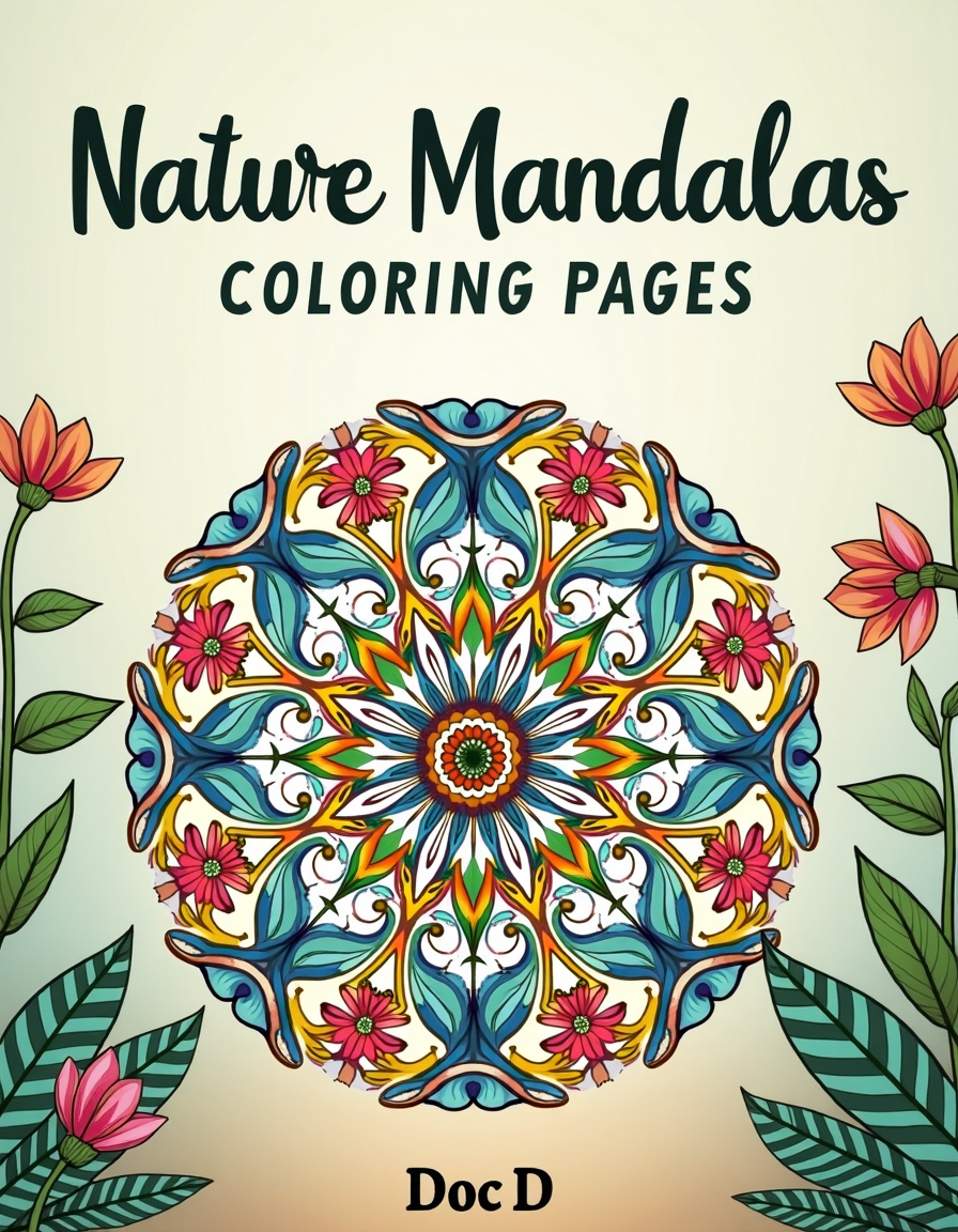 Nature Mandalas Coloring Pages