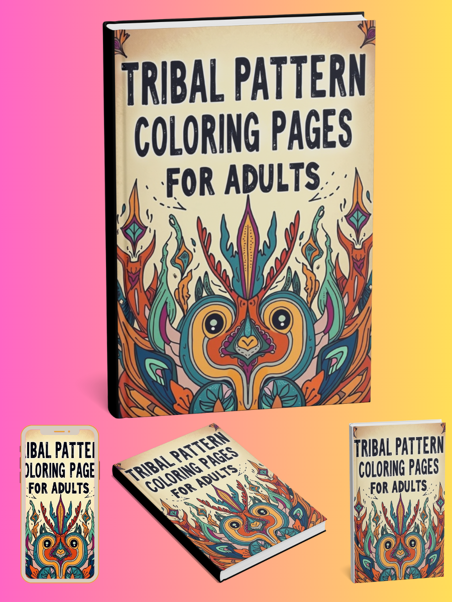 Tribal Pattern Coloring Pages for Adults
