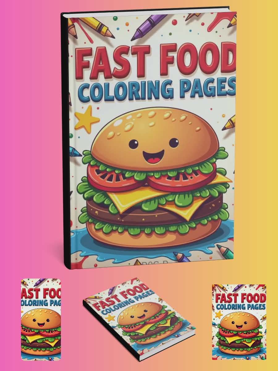 Fast Food Coloring Pages