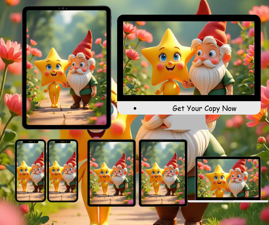 Whimsical Star & Gnome Digital Art Collection