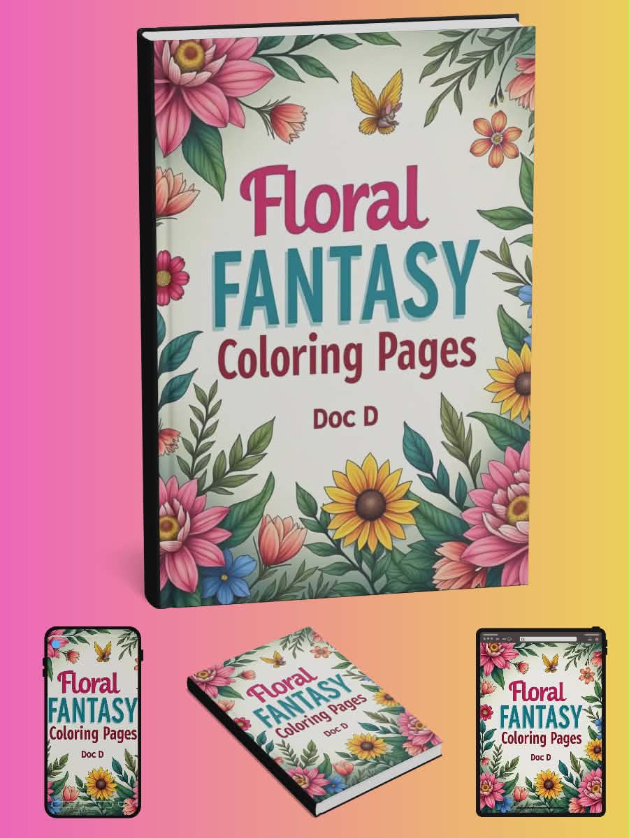 Floral Fantasy Coloring Pages