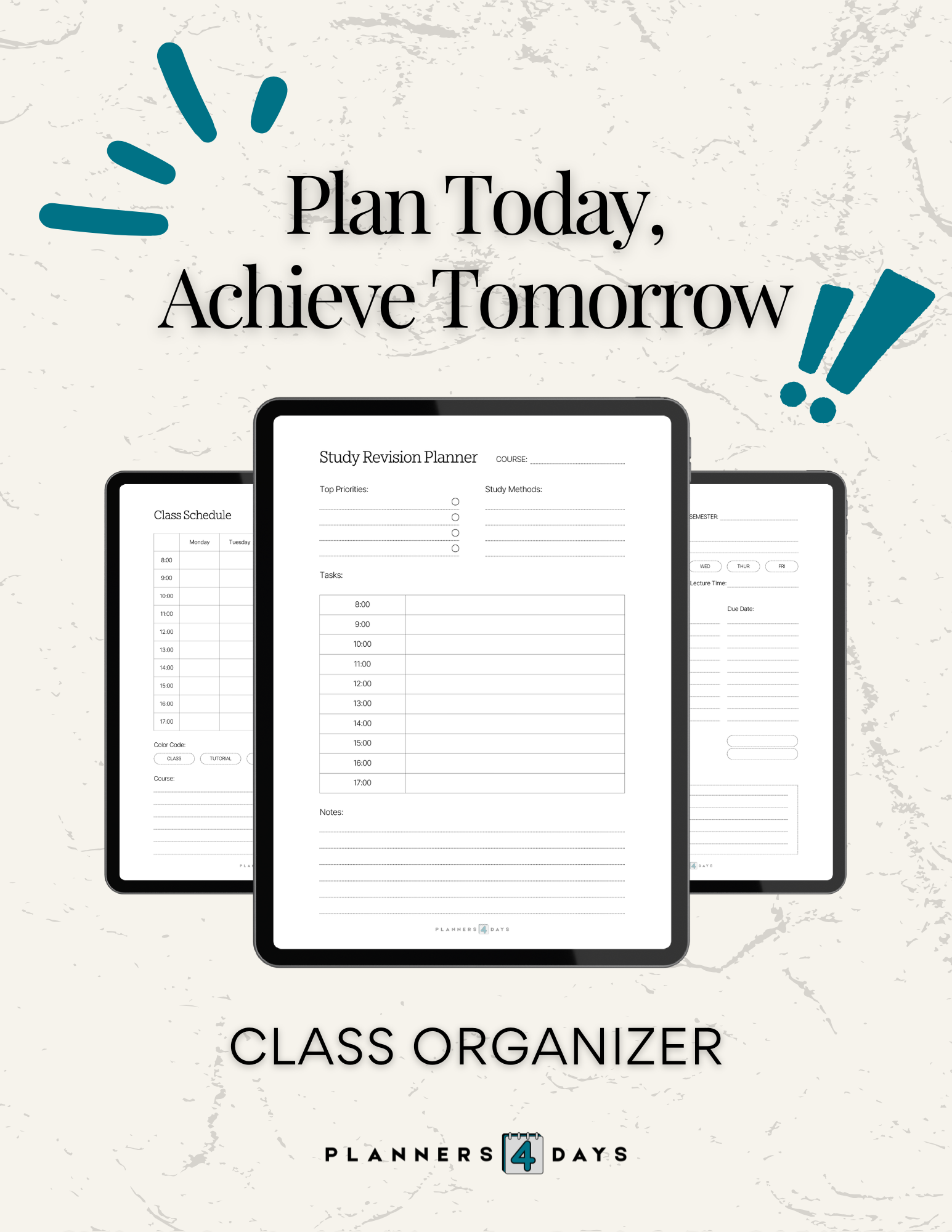 Class Organizers | Bundle 4 Different Files